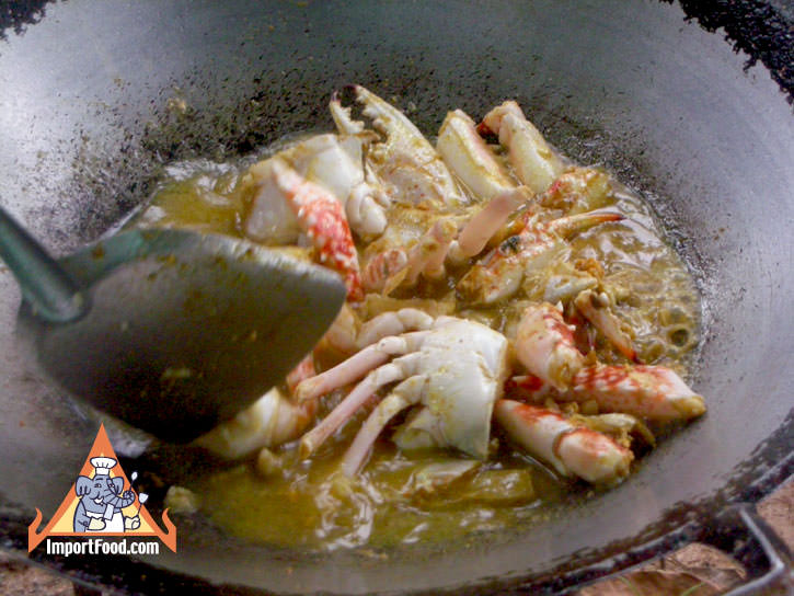 Cracked Crab Thai Curry, 'Bu Pad Pong Kari'