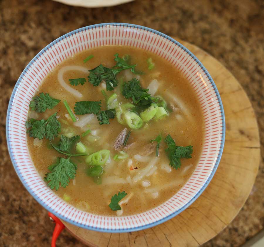 Thai Chilli Garlic Udon Soup