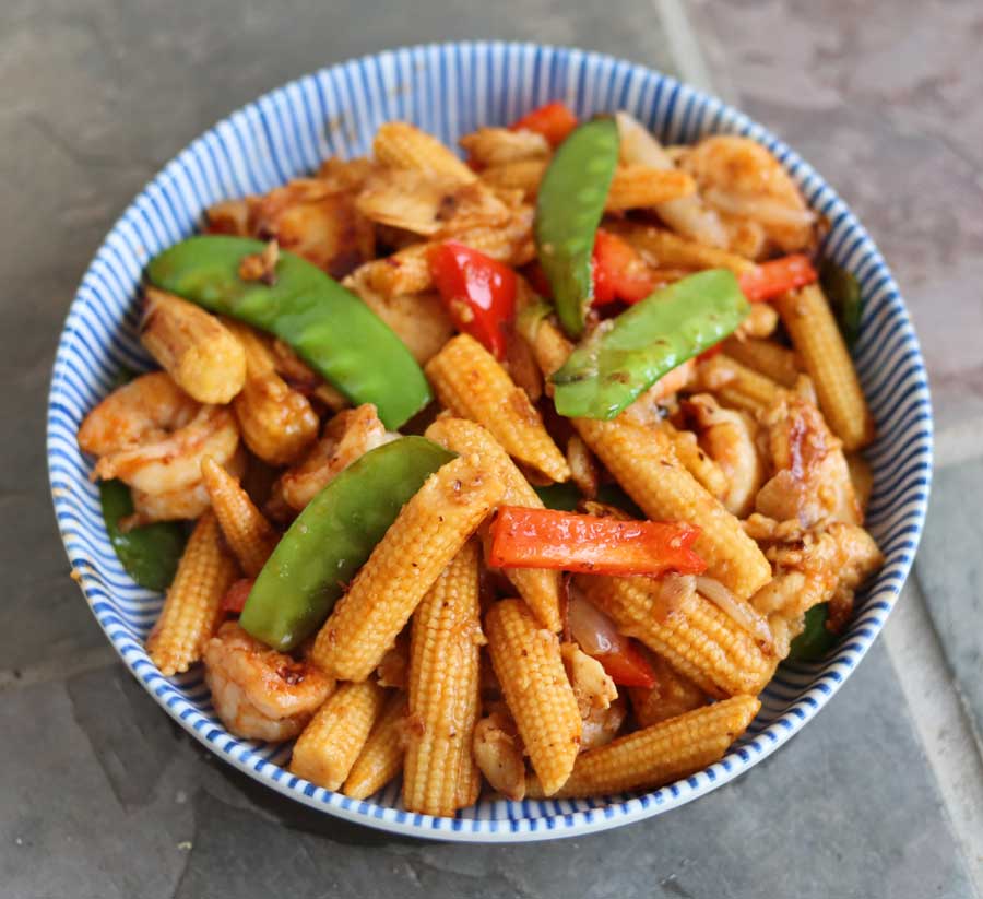 Thai Baby Corn Stir Fry