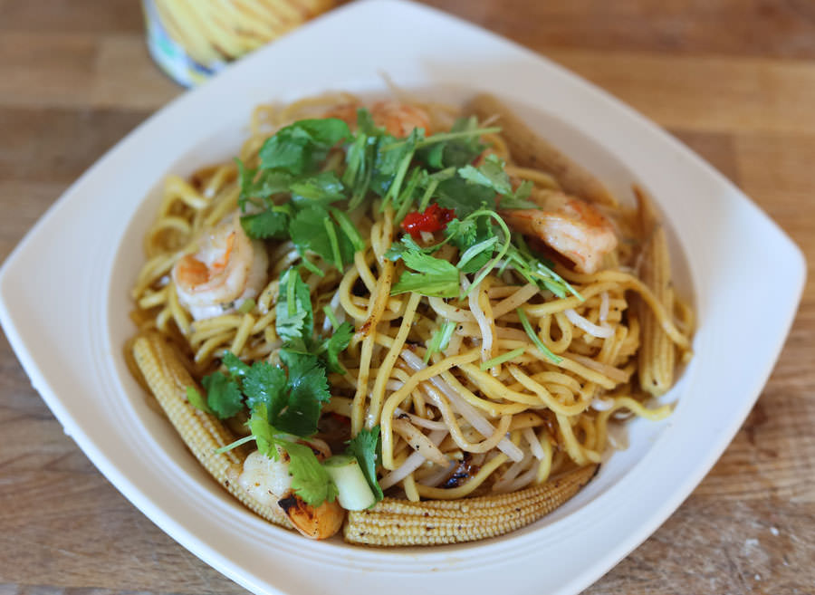 Thai Noodle Bamboo Shoot Stir Fry