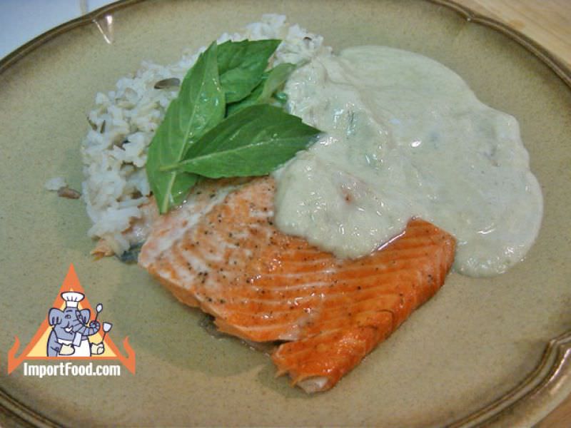 green thai salmon