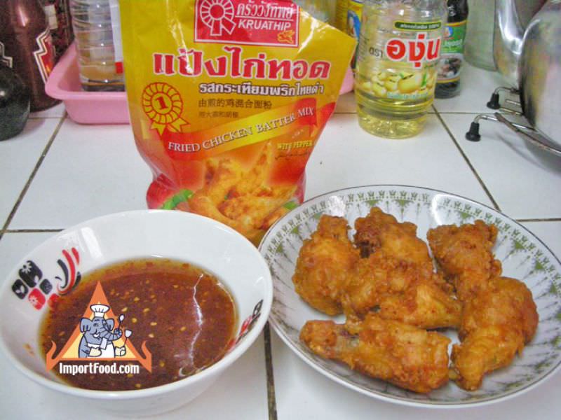 Fried Chicken Batter Mix, 17.63 oz; Thai ingredients, groceries