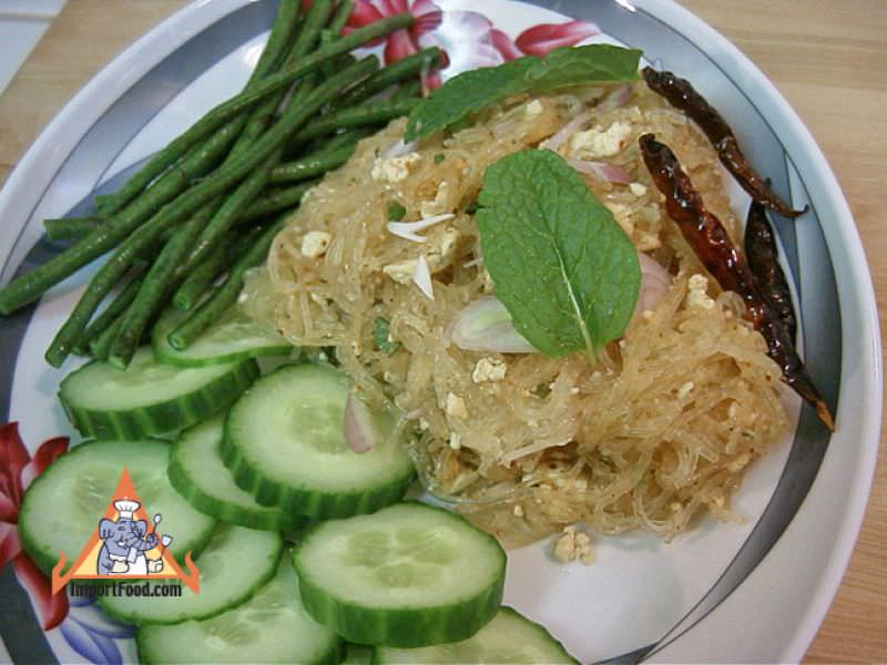 Thai Vegetarian Larb Woonsen, 'Larb Woonsen Jae'