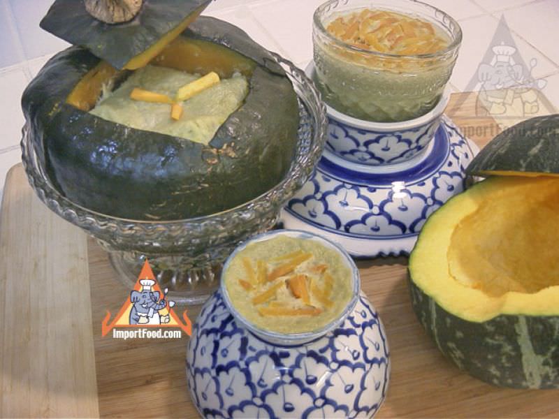 Thai Pumpkin Custard, 'Sankaya Phak Tong'