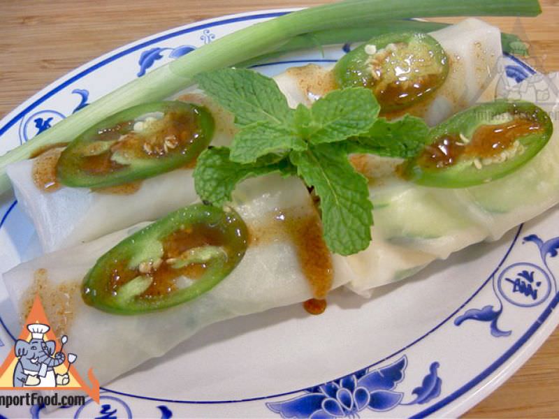 Thai Fresh Spring Rolls, 'Pa Pia Sod'