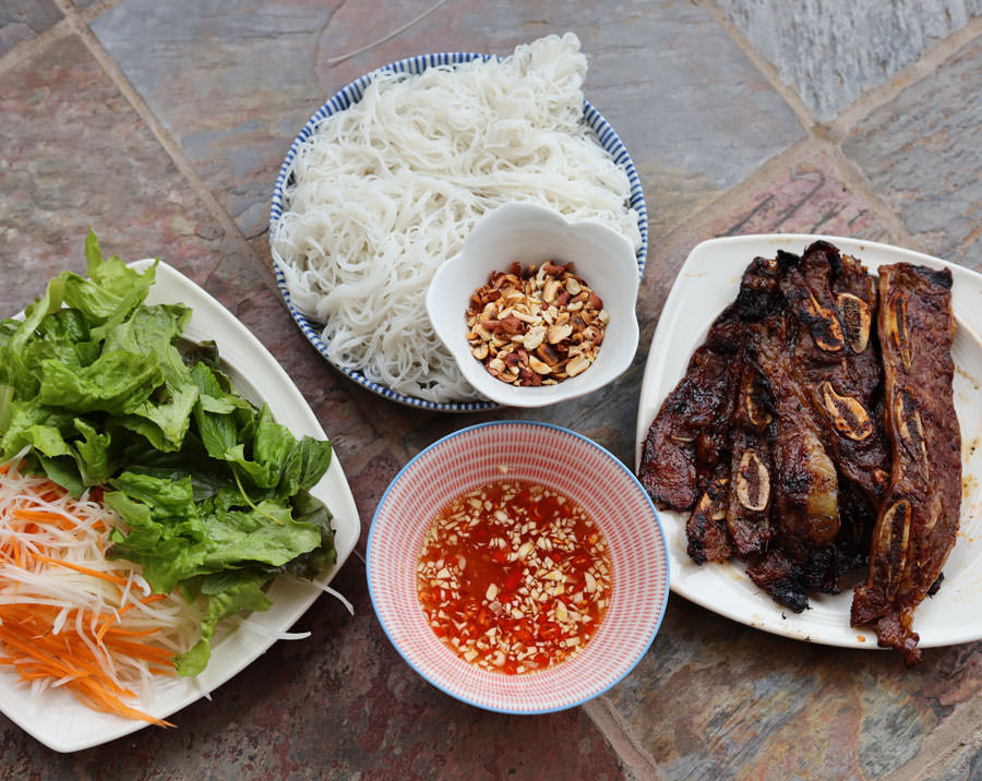 Korean Barbecue Rib Noodle Salad