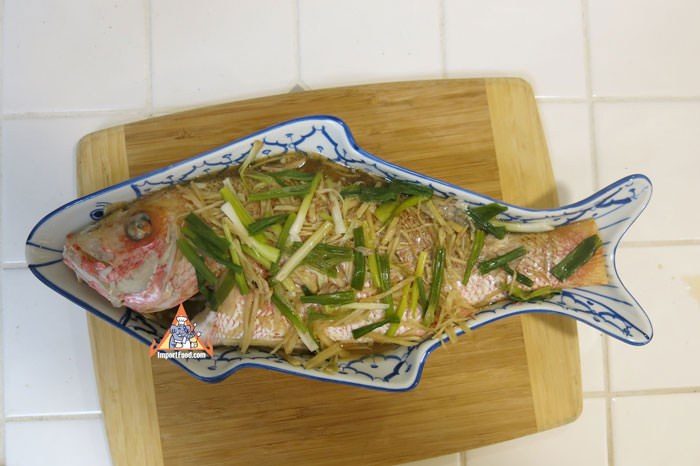 Thai Ginger Steamed Fish, Pla Nung Khing