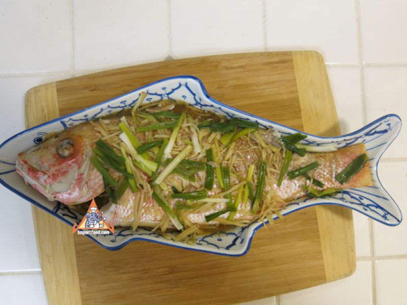 Thai Ginger Steamed Fish, Pla Nung Khing