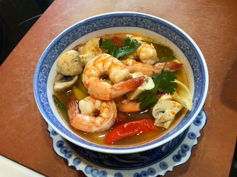 Shrimp Tom Yum in Coconut Water