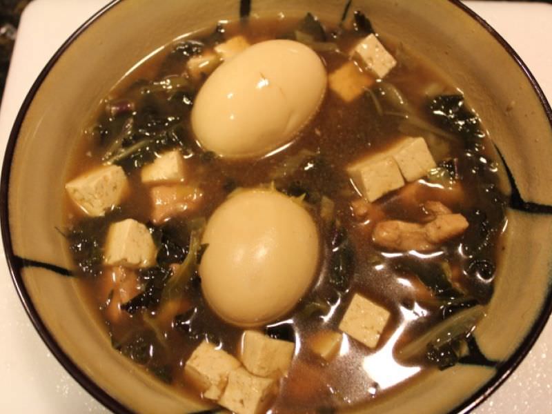 Thai Chicken and Egg Soup, 'Jabchai Yaowalak'