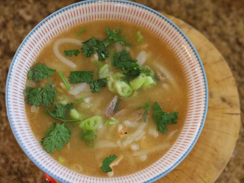 Thai Chilli Garlic Udon Soup