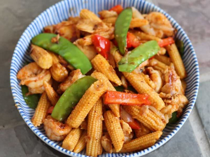 Thai Baby Corn Stir Fry