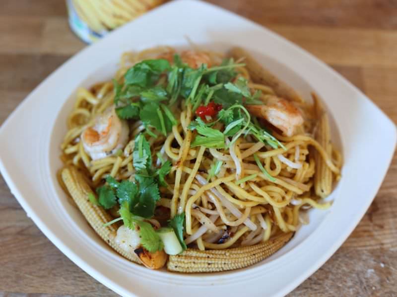 Thai Noodle Bamboo Shoot Stir Fry