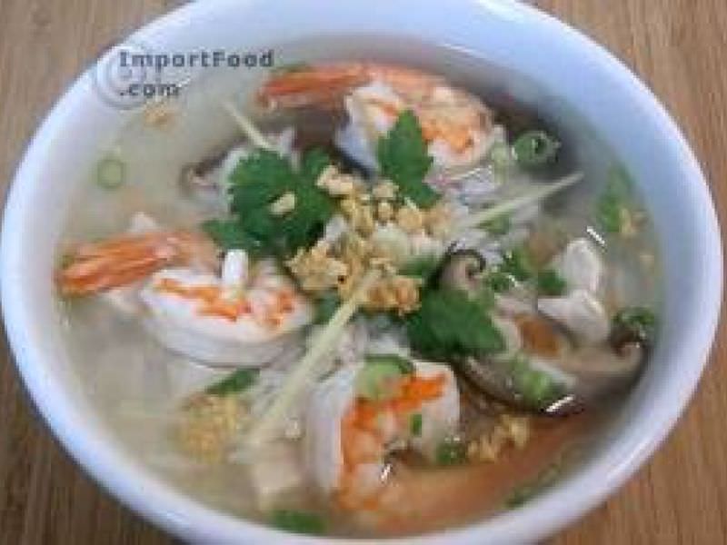 Thai Rice Soup with Shrimp, 'Khao Tom Goong'