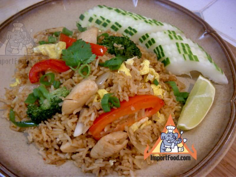 Thai Fried Rice with Chicken, 'Khao Pad Namprik Pao Sai Kai'