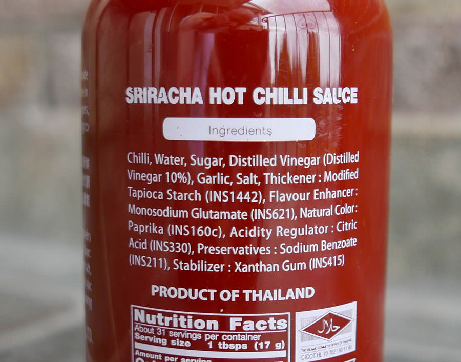 Sriracha Nutrition Facts Nutrition Ftempo