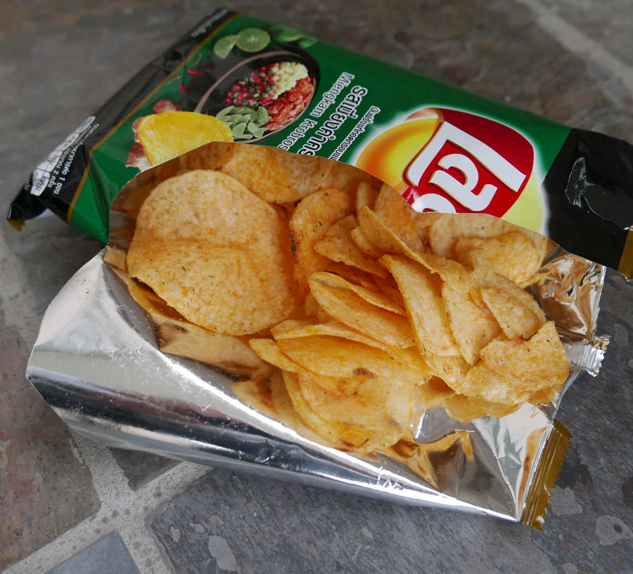 grip gouden bibliothecaris Thai Lays Potato Chips, Miengkam Flavor, 75 gram - ImportFood