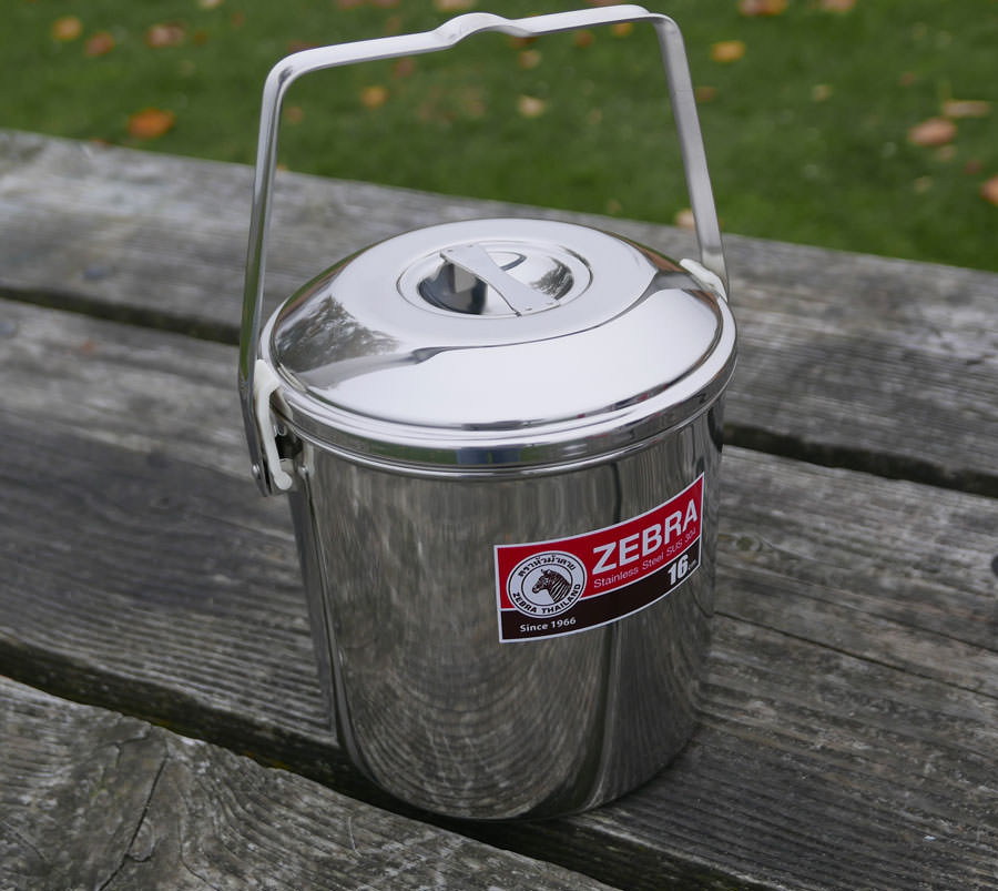 Stainless Steel Mug with Lid, Zebra - ImportFood