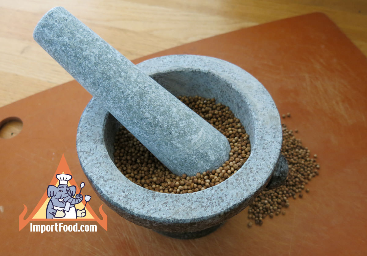 Mortar and Pestle, Solid Thai Granite :: ImportFood