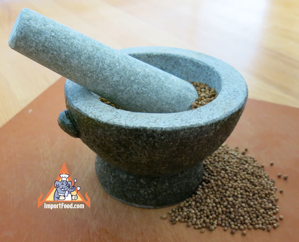 Mortar and Pestle, Solid Thai Granite :: ImportFood