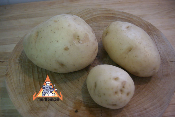 Plain white potatoes