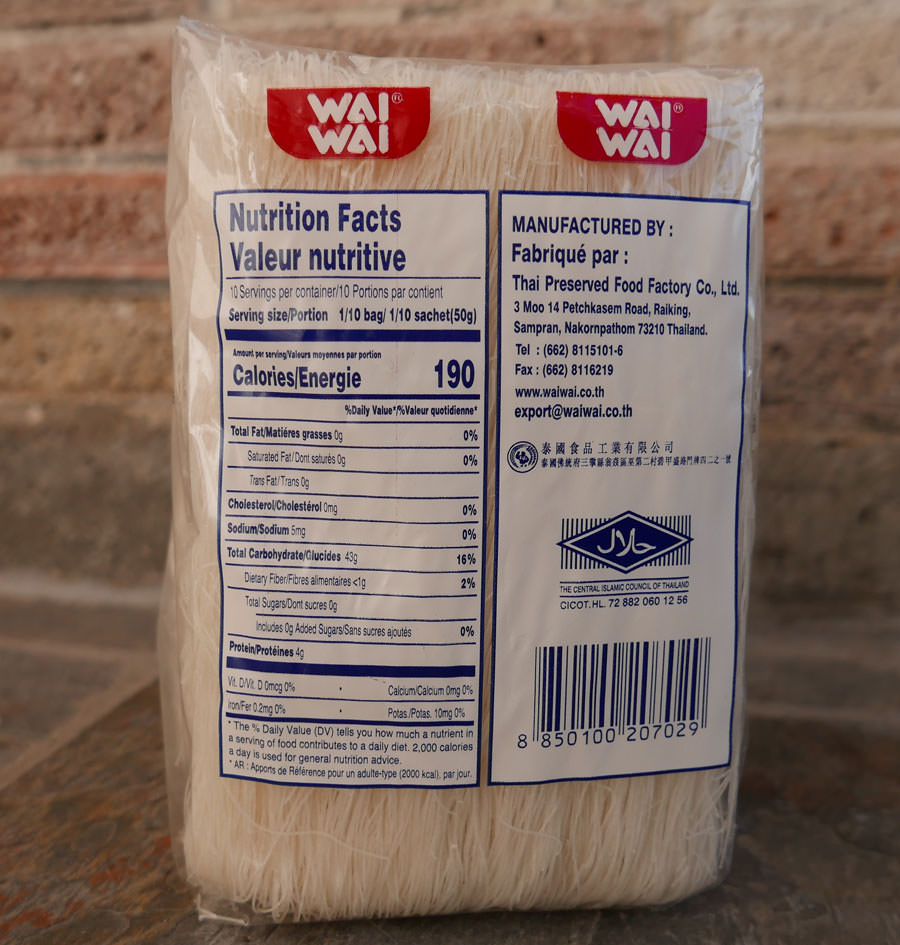 Rice Vermicelli Noodles Wai Wai 17 5 Oz ImportFood
