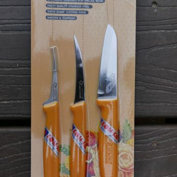 thumbnail image 2 of 6-Piece Red Standard Carving Knife Set - Thai Art For Fruit & Vegetable Soap Carving 2 of 6