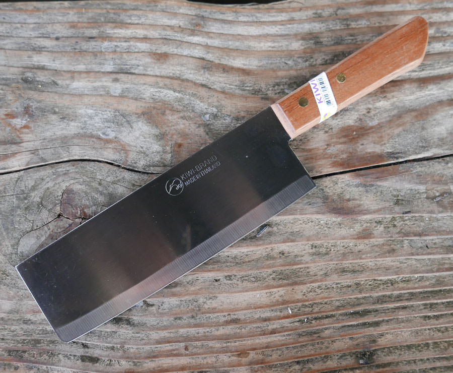 12 Thai chef knife, Kiwi, wood handle - ImportFood