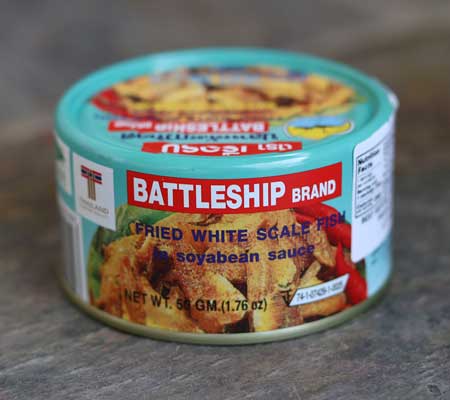 Fried White Scale Fish - Battleship Brand