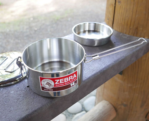 Camping Pot, stainless steel, Zebra Thailand