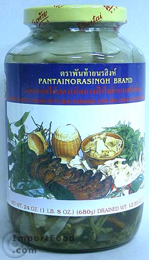 Bamboo with Bai Yanang, Cha Om, Chile and Mushroom