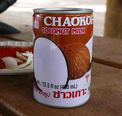 Thai coconut milk, Chaokoh brand - 13.5 oz can