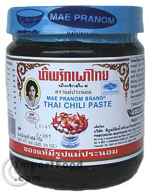 Prik Pao - Roasted Chili in Oil - Mae Pranom Brand