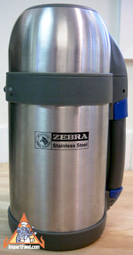 Stainless Steel Thermos, Zebra brand 