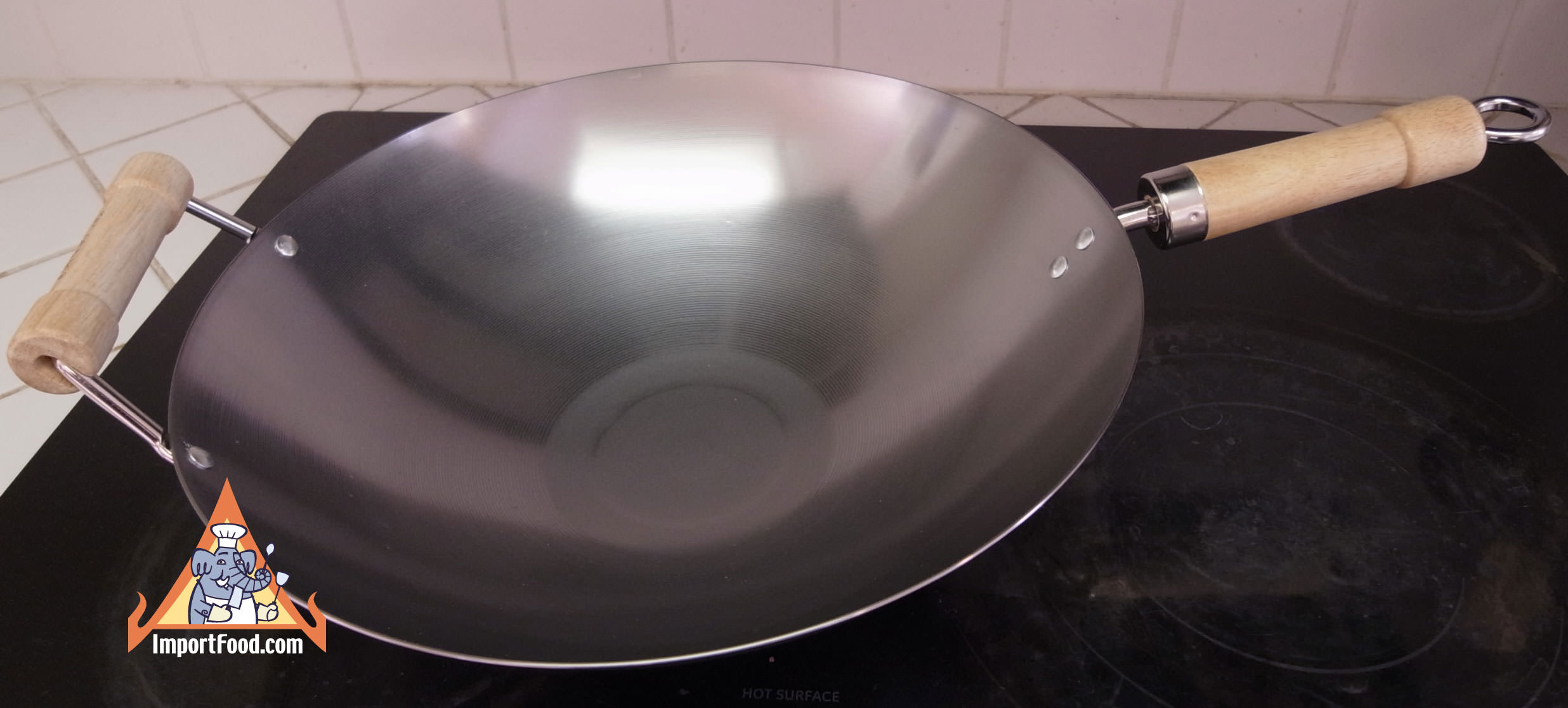 Thai-Style Wok for American Kitchens, 14 inch
