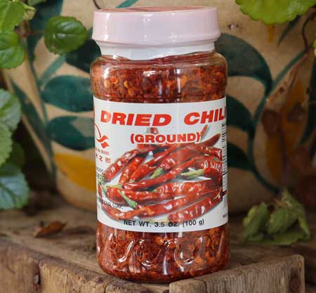 Ground Thai Chili Peppers, 3.5 oz Jar