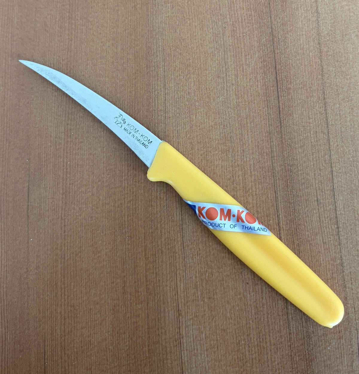 Carving knife, Yellow, Kom-Kom, 6.5