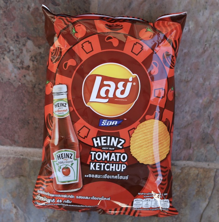 Thai Lays Potato Chips, Heinz Tomato Ketchup, 46 gm