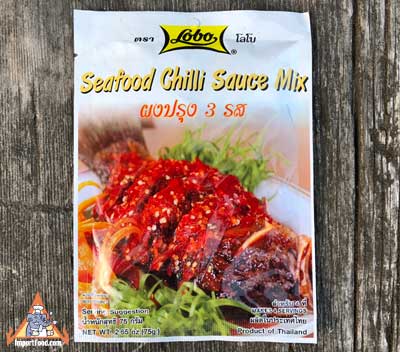 Seafood chilli sauce mix, Lobo brand, 2.65 oz