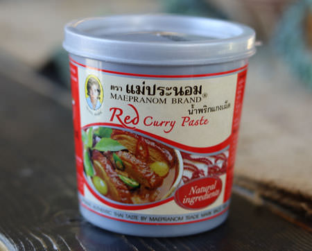 Pâte de curry rouge MAESRI 114g Thailande