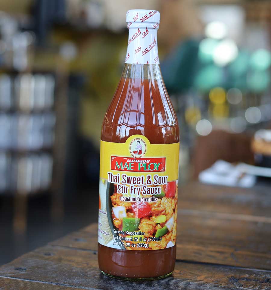 Thai Sweet & Sour Stir Fry Sauce, Mae Ploy, 29 oz - ImportFood