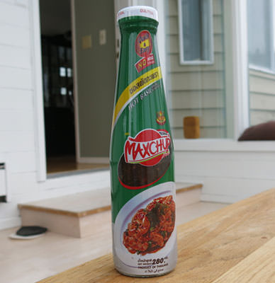 Hot basil sauce, Maxchup brand