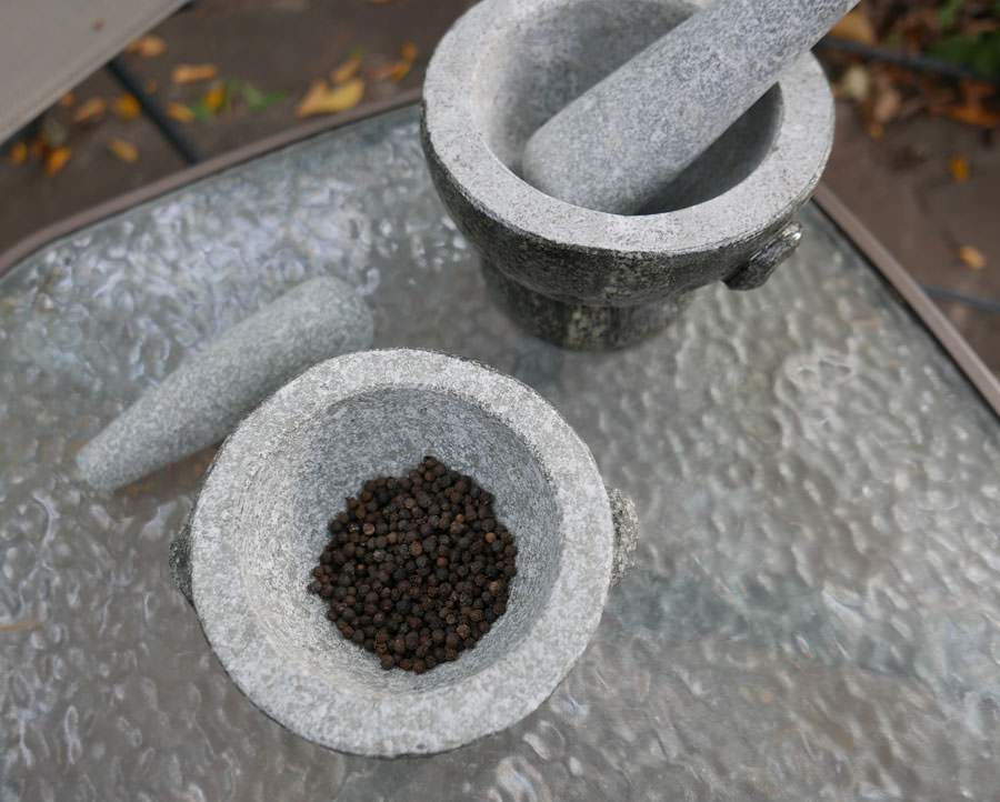 Handcrafted Mortar and Pestle - Thai Granite