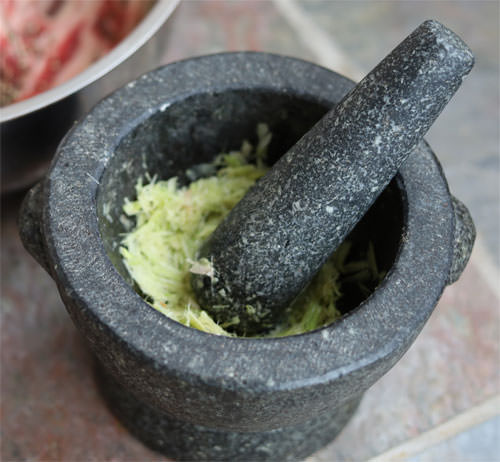 7 Inch Thai Granite Mortar and Pestle