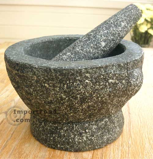 Mortar and Pestle, Solid Thai Granite