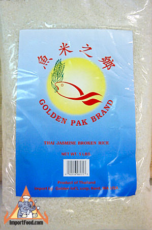 Thai jasmine broken rice, 5 lb bag