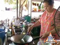 Street Vendor Prepares Two Variations of Pad Thai