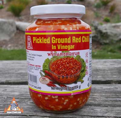 Thai Red Chili Oil, 5.5 oz bottle :: ImportFood