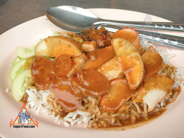 Bangkok Sidewalk Vendor Udom Pochana Beef Stew Over Rice