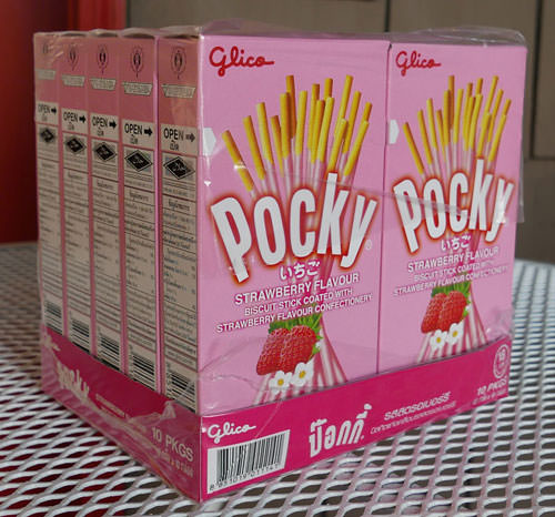 Thai Pocky, Strawberry, 10 Pack